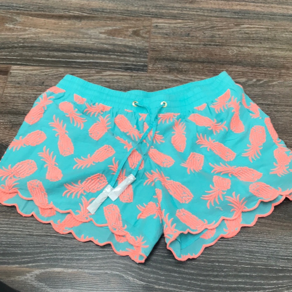 Seaside Aqua Lilly Pulitzer Embroidery Short